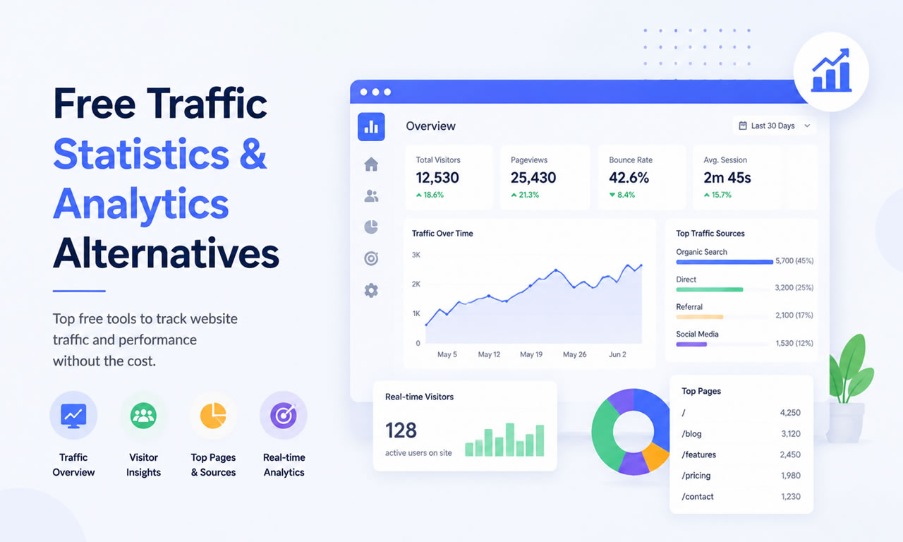 5 Free Google Analytics Alternatives for Traffic Statistics in 2026